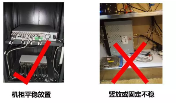 錄像機(jī)機(jī)柜放平穩(wěn)